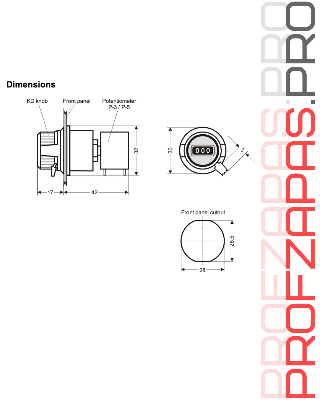 PD-3 ROPEX Контроллер температуры с потенциометром