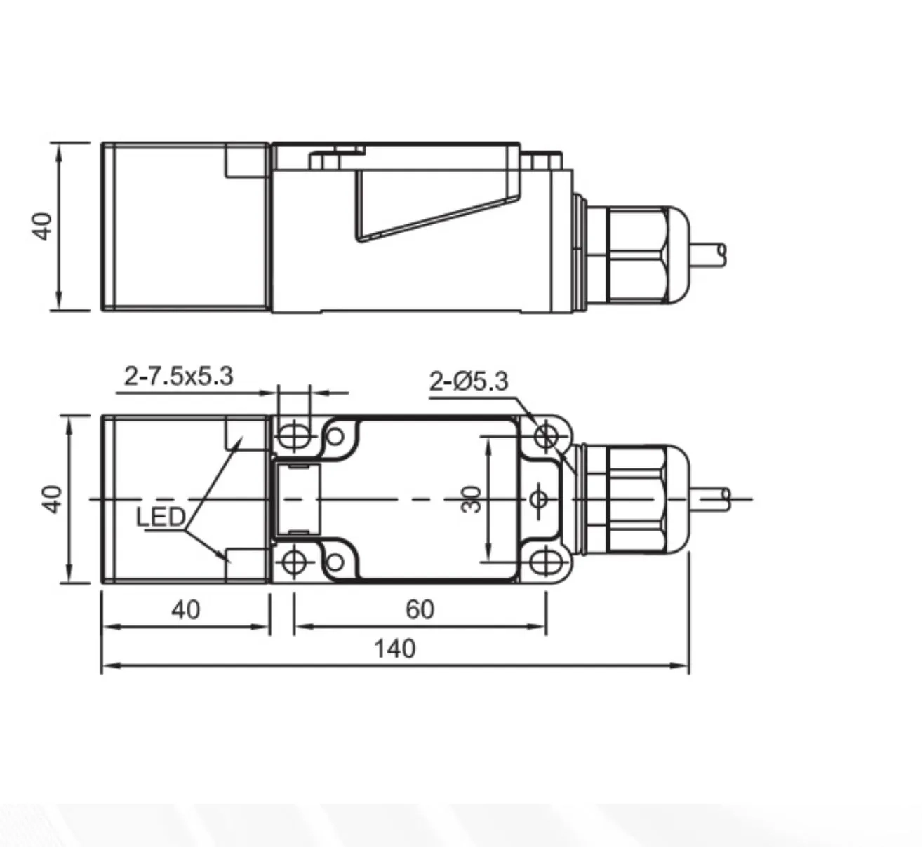 LE40XZSF20DPRY-D Индуктивный датчик